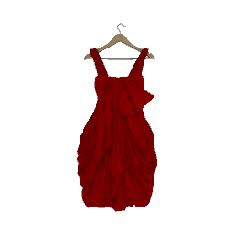 Hanging Ruched Dress- Red