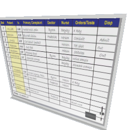MED White Board Emergency Room Control