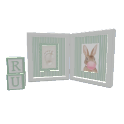 Baby Framed Art- Green