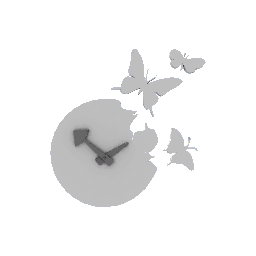 Butterfly Clock- White