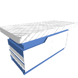 MED Exam Table_Padded Blue
