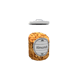 Glass Canister-Almonds