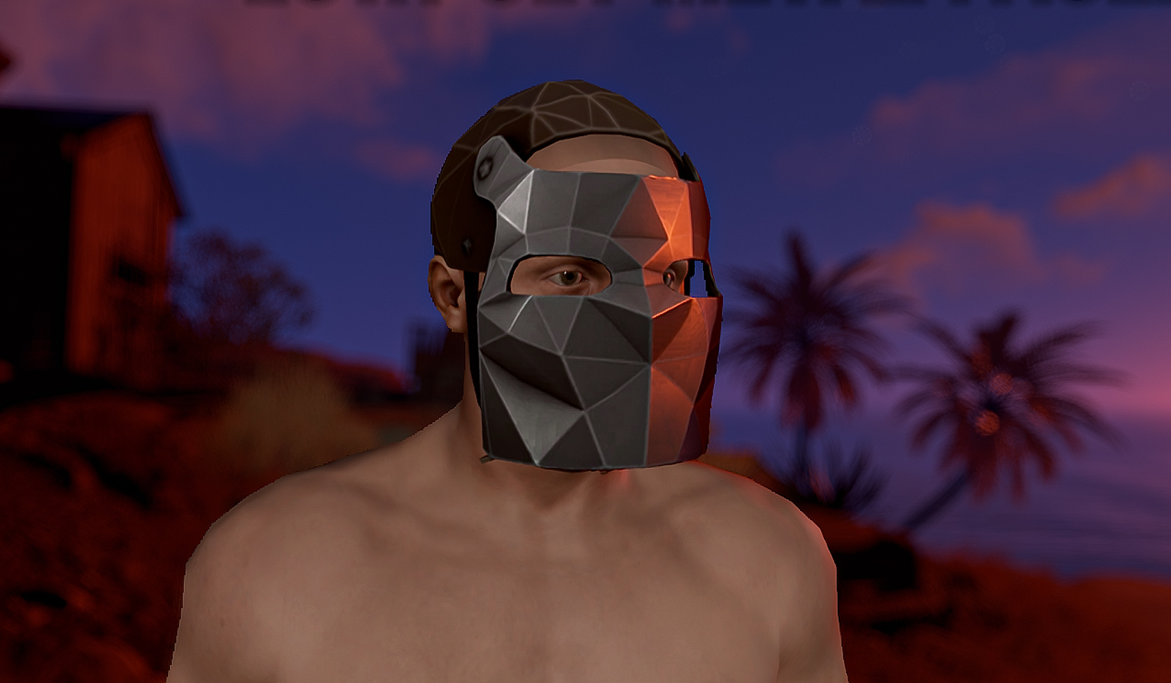 Low Poly Metal Facemask