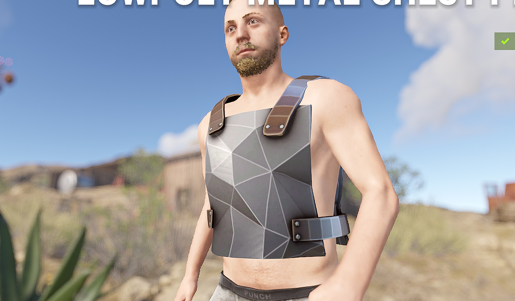 Low Poly Metal Chestplate