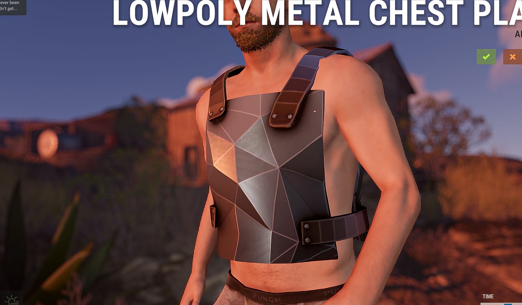 Low Poly Metal Chestplate