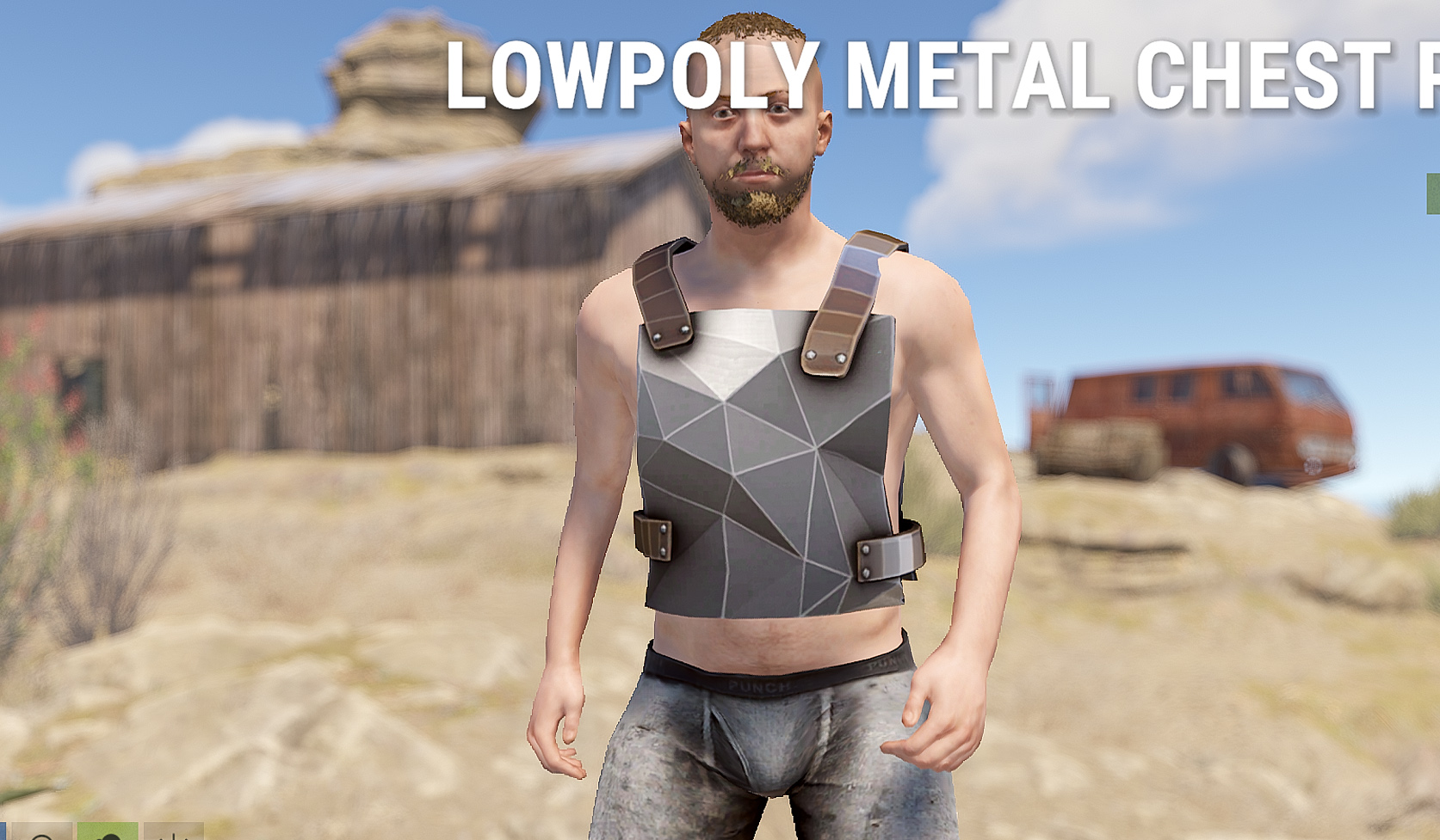 Low Poly Metal Chestplate