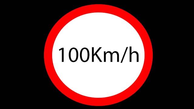 Special Transport - Max speed 100 km/h