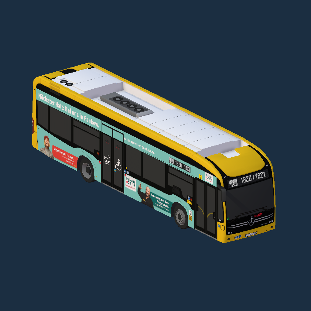 MB eCitaro - BVG  (BeBerlin - Rathaus Center Pankow)