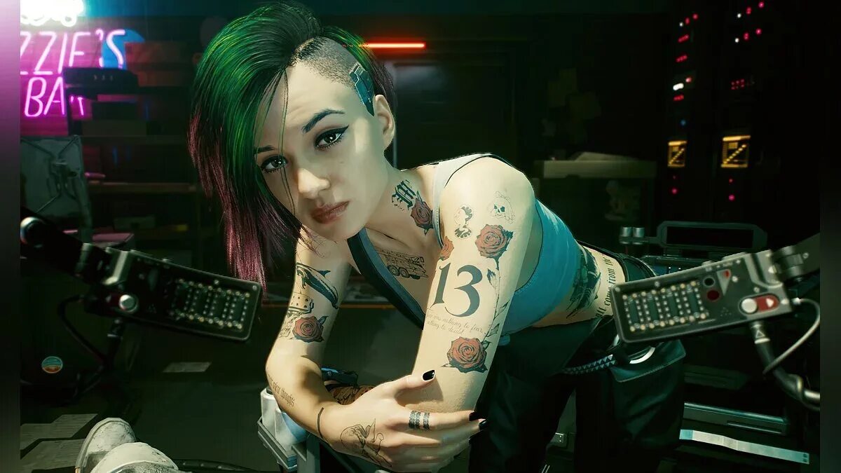 R-18 Judy Alvarez (Cyberpunk 2077 ) Loading screen
