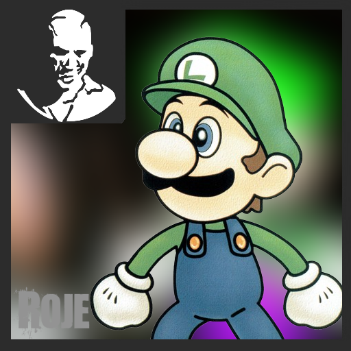 Luigi(SSB64) over roje