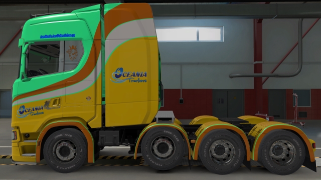 Oceania Truckers Scania S & Krone Trailers with AI Traffic