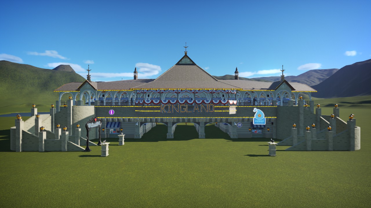 Kingland Town Square Station without tracks