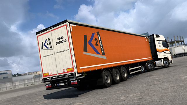 K2 Transport Curtain Side Trailer