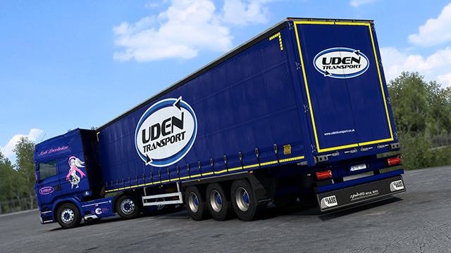 Paul Uden Transport Curtain Side Trailer