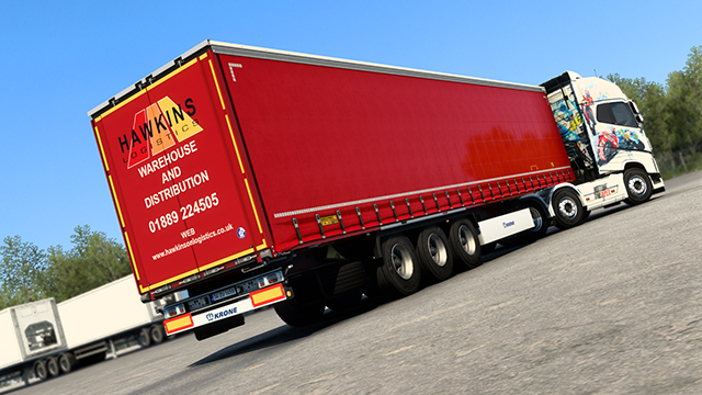 Hawkins Logistics Curtain Side Trailer