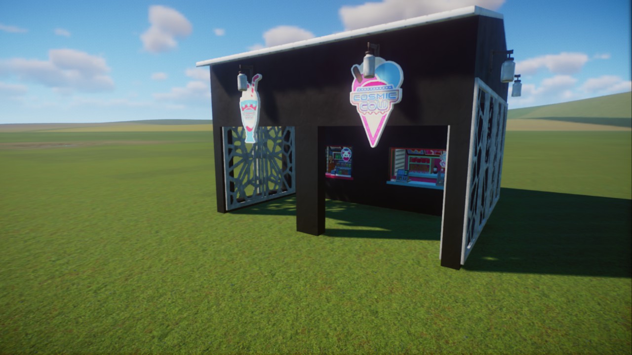 Black + White Dairy shop
