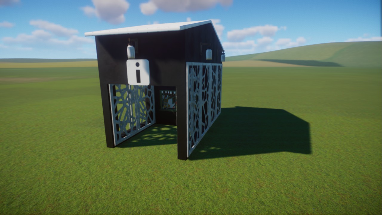 Black + White Info Shop