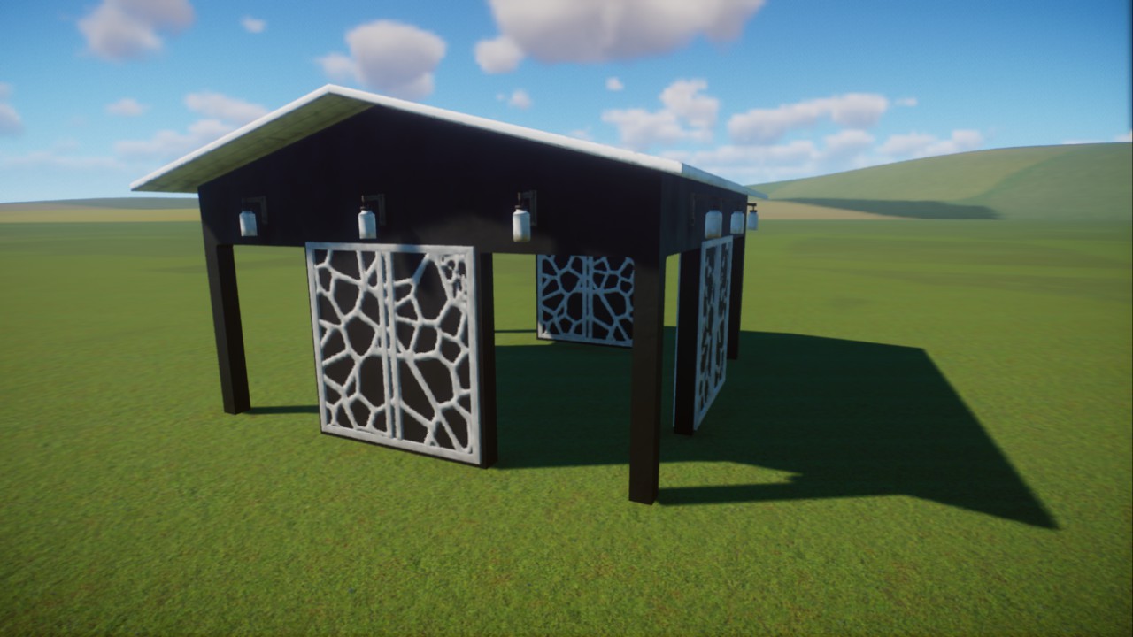 Black + White shelter