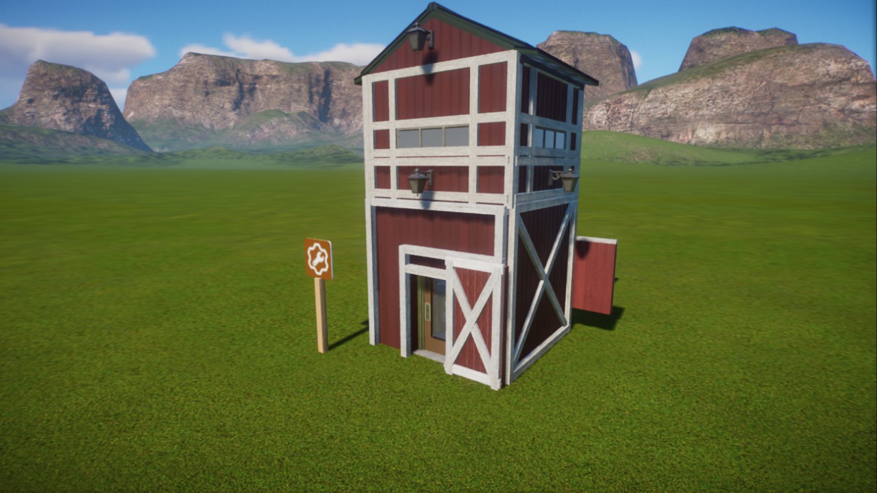 Red barn mechanic shop