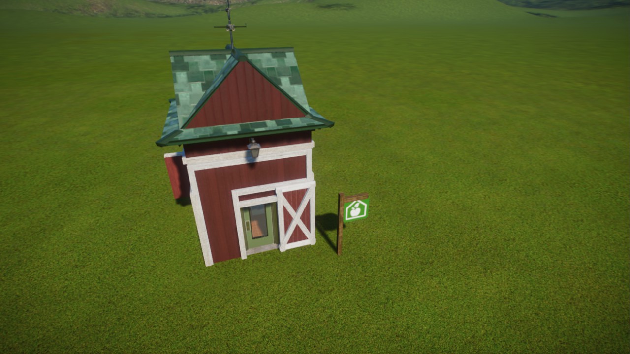 red barn small keepers hut