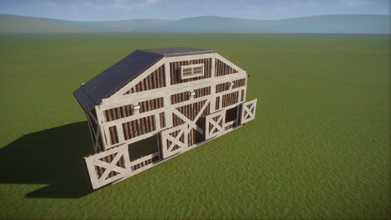 Barn shop shells, for 2 shops