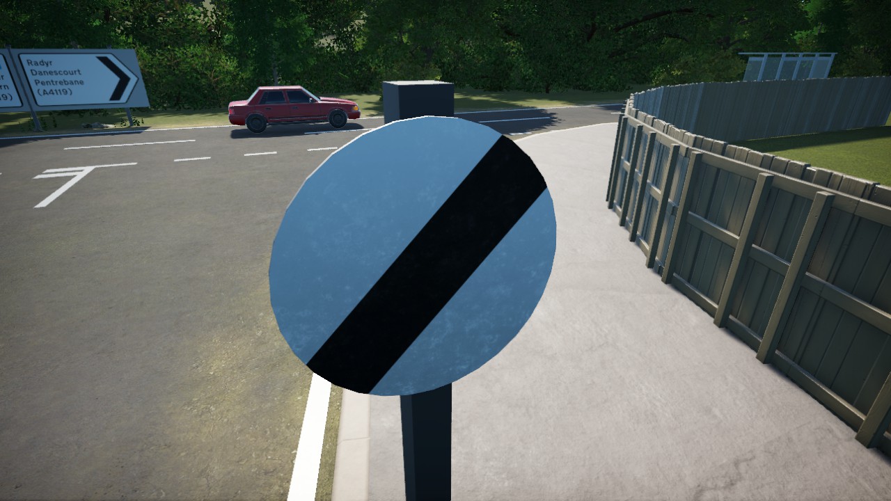 UK National Speed Limit Sign