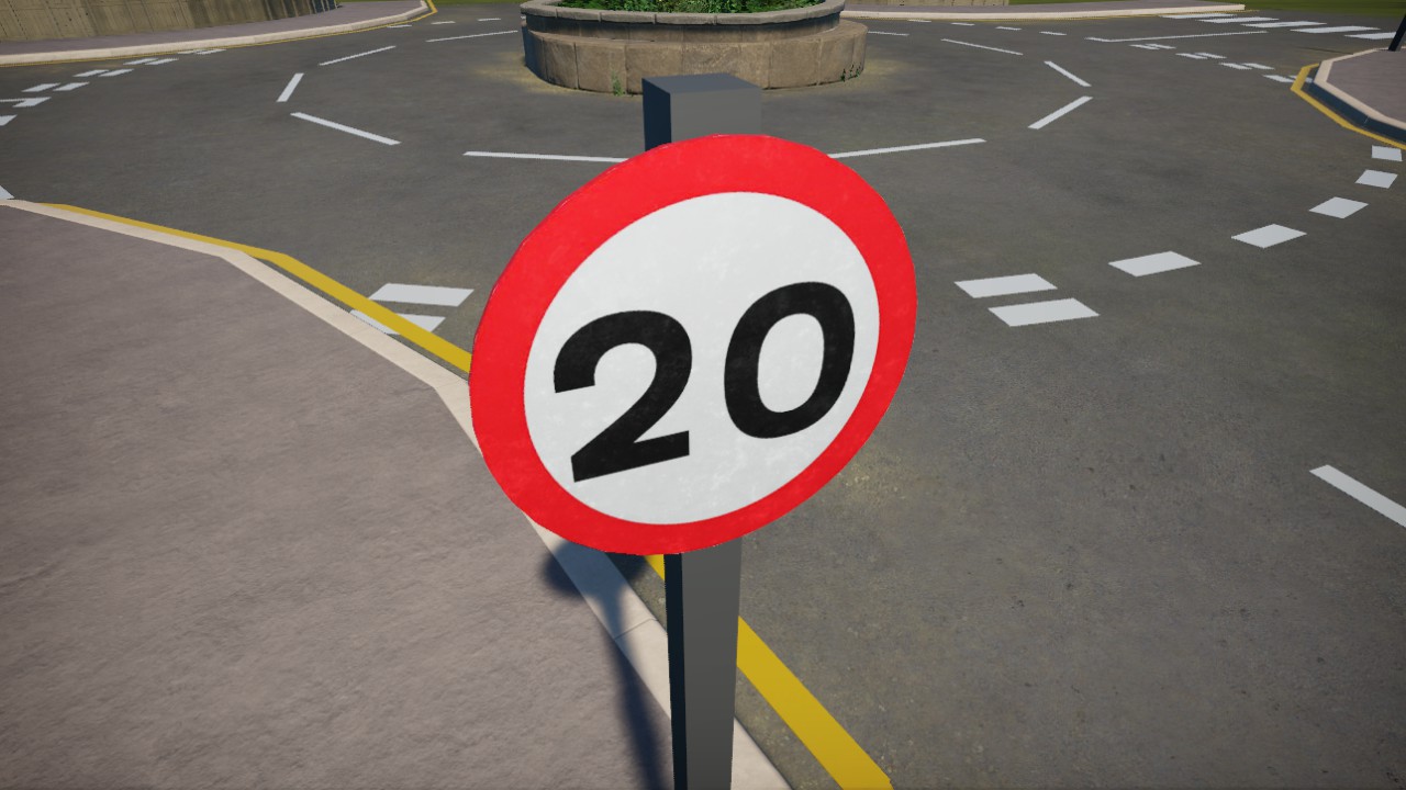 UK 20mph Sign