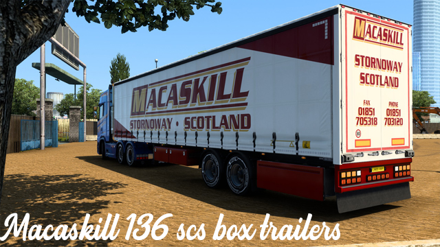 Macaskill 136 scs box trailer pack