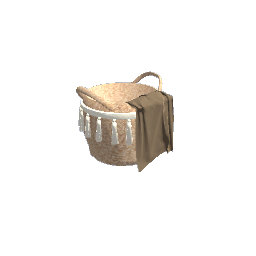 boho basket with blanket