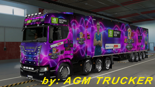 SKIN TRUCK SCANIA S 8X4 E REBOQUE JUNIORDJGAMEOFICIAL - CANAL AGM TRUCKER