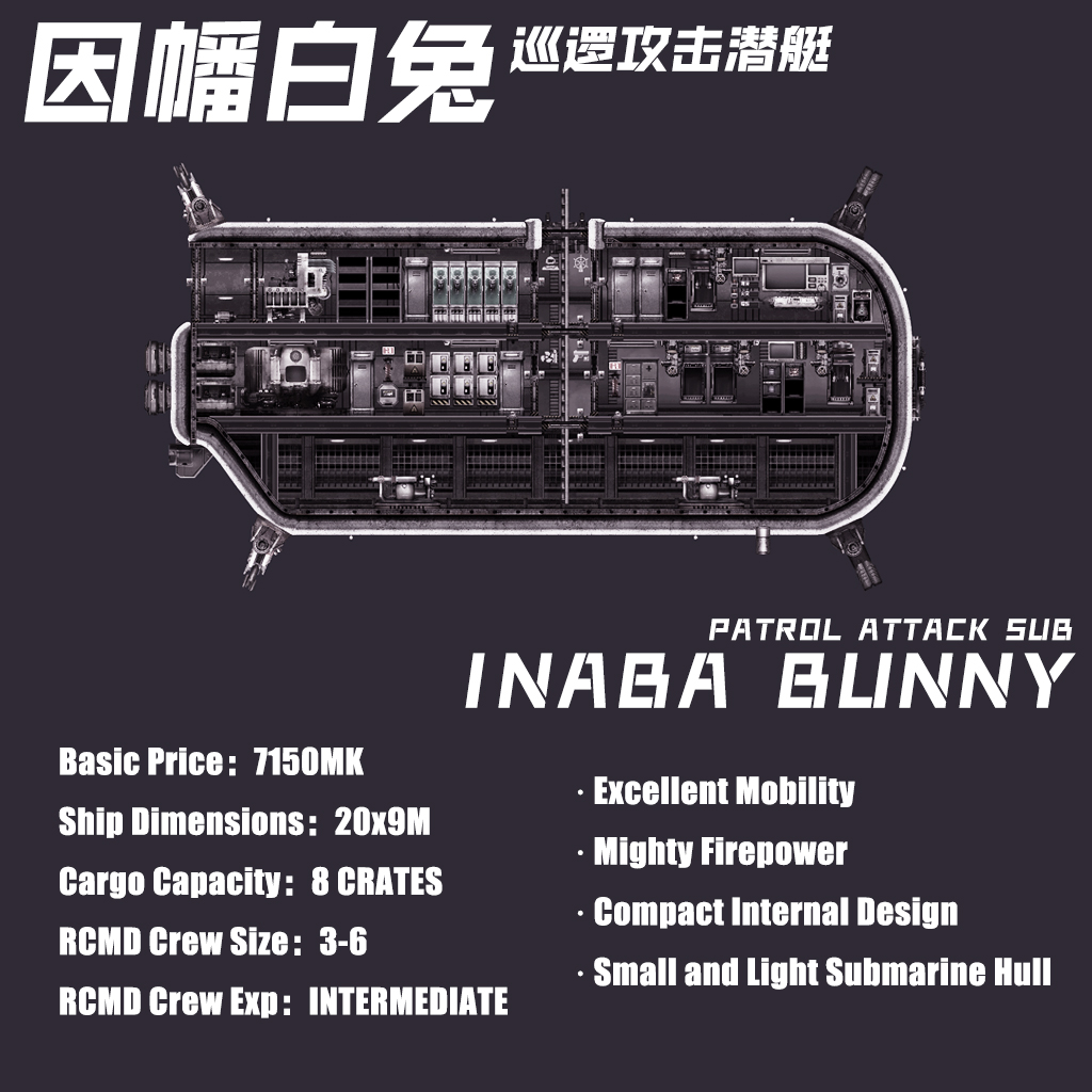 Inaba Bunny (因幡白兔) – Barotrauma Mod