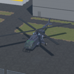 OA. MUH-2AA (Empty Weapon pylons). v1963