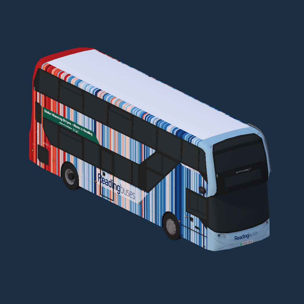 Reading Buses 3 RG03 ZEB Climate Stripes Livery