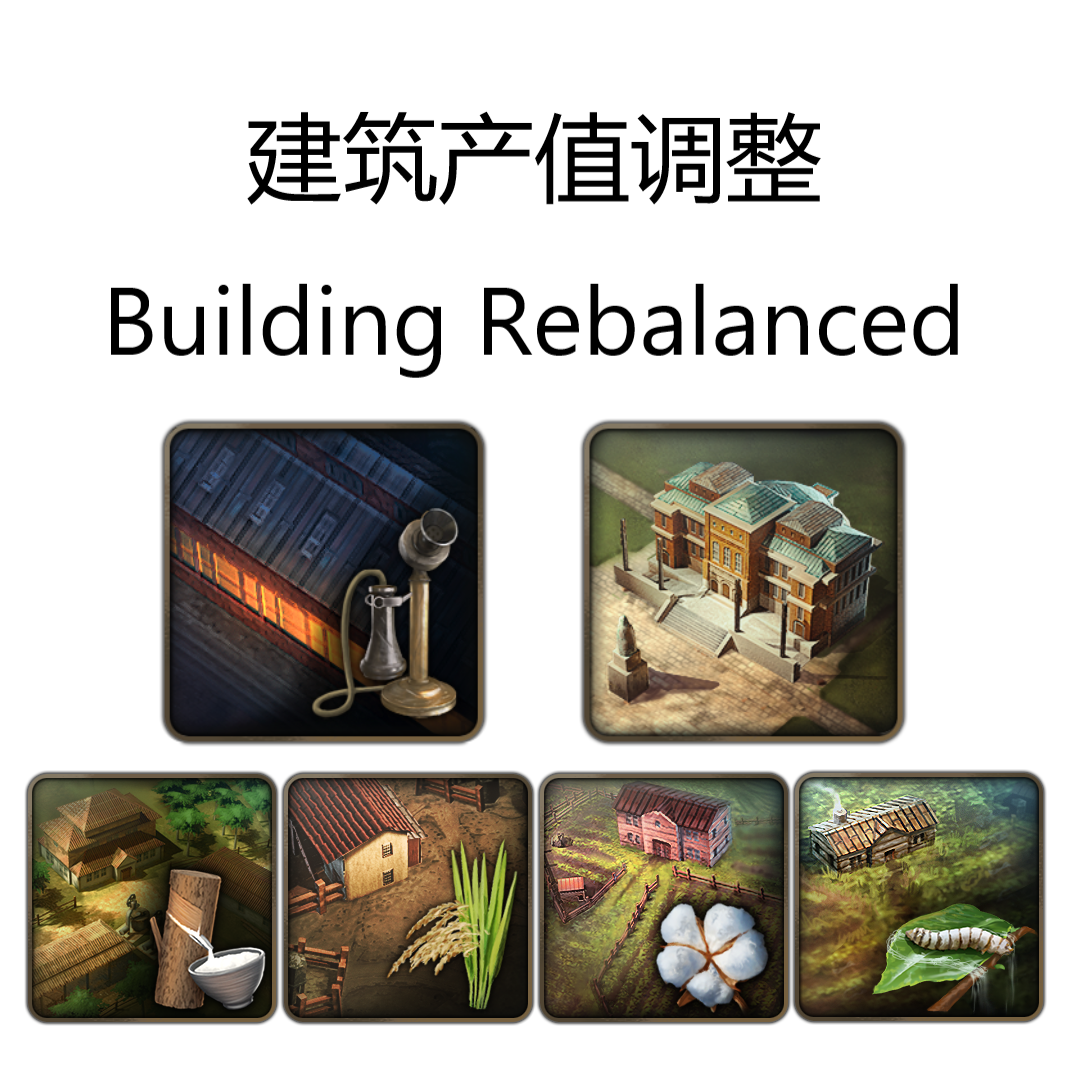 Buildings Rebalanced 建筑产值调整