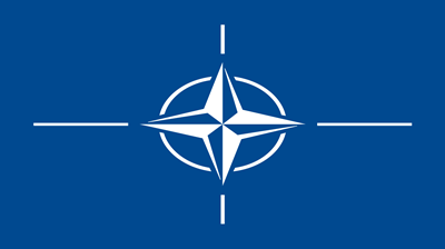 The flag of (NATO)