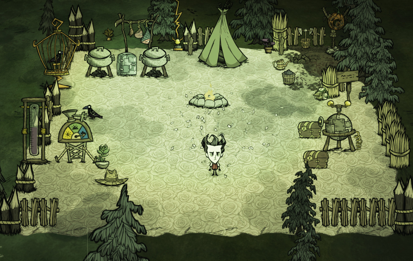 White Rose Tile 白玫瑰地皮 – Don't Starve Together Mod