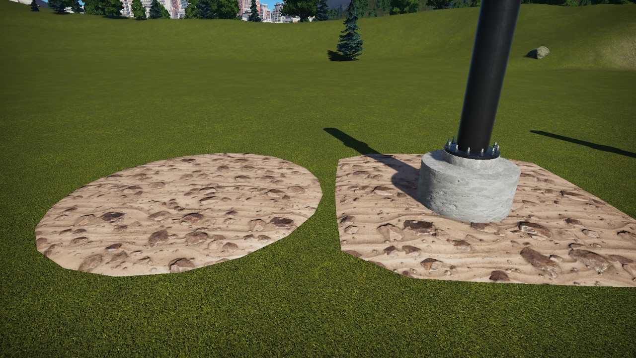 .5m Circle Rock Mulch