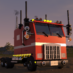 G.A.R.I.E Motors 2000 Cabover Semi Truck (No Trailer)
