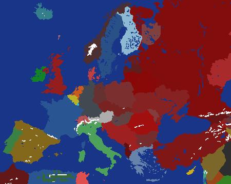 1960 Europe but states