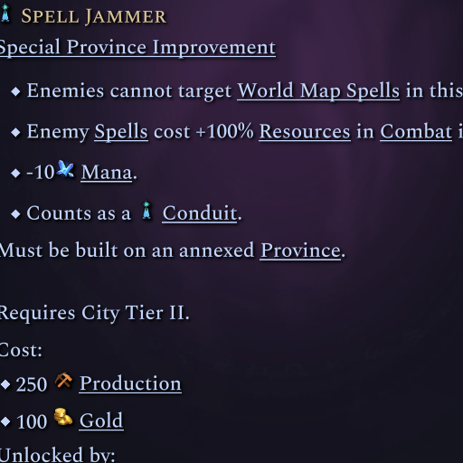 Spell Jammers increase Resource Cost instead of Casting Point Cost