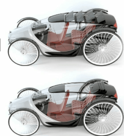 Miniature future car carriage