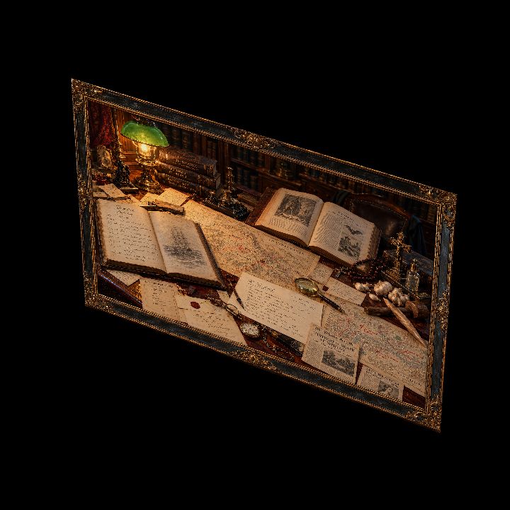 Painting, Dr. Seward's Desk {2D}