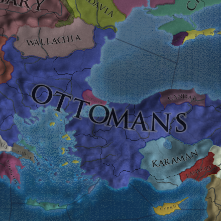 Blue Ottomans