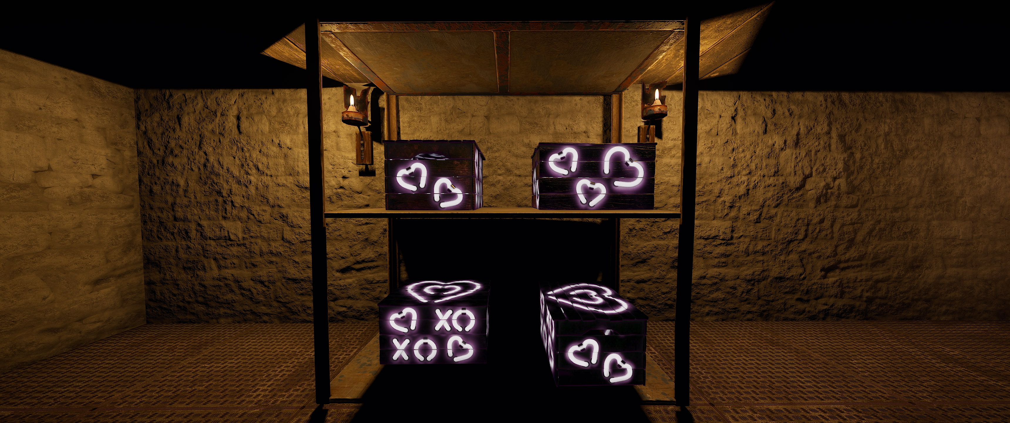 Neon Hearts Box