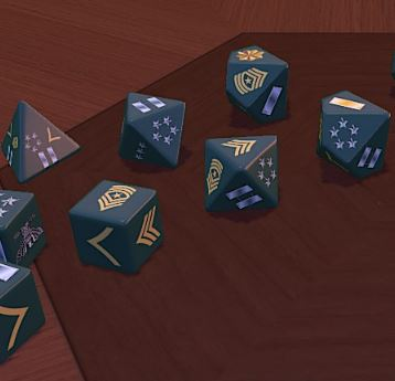 US Army Dice Set preview