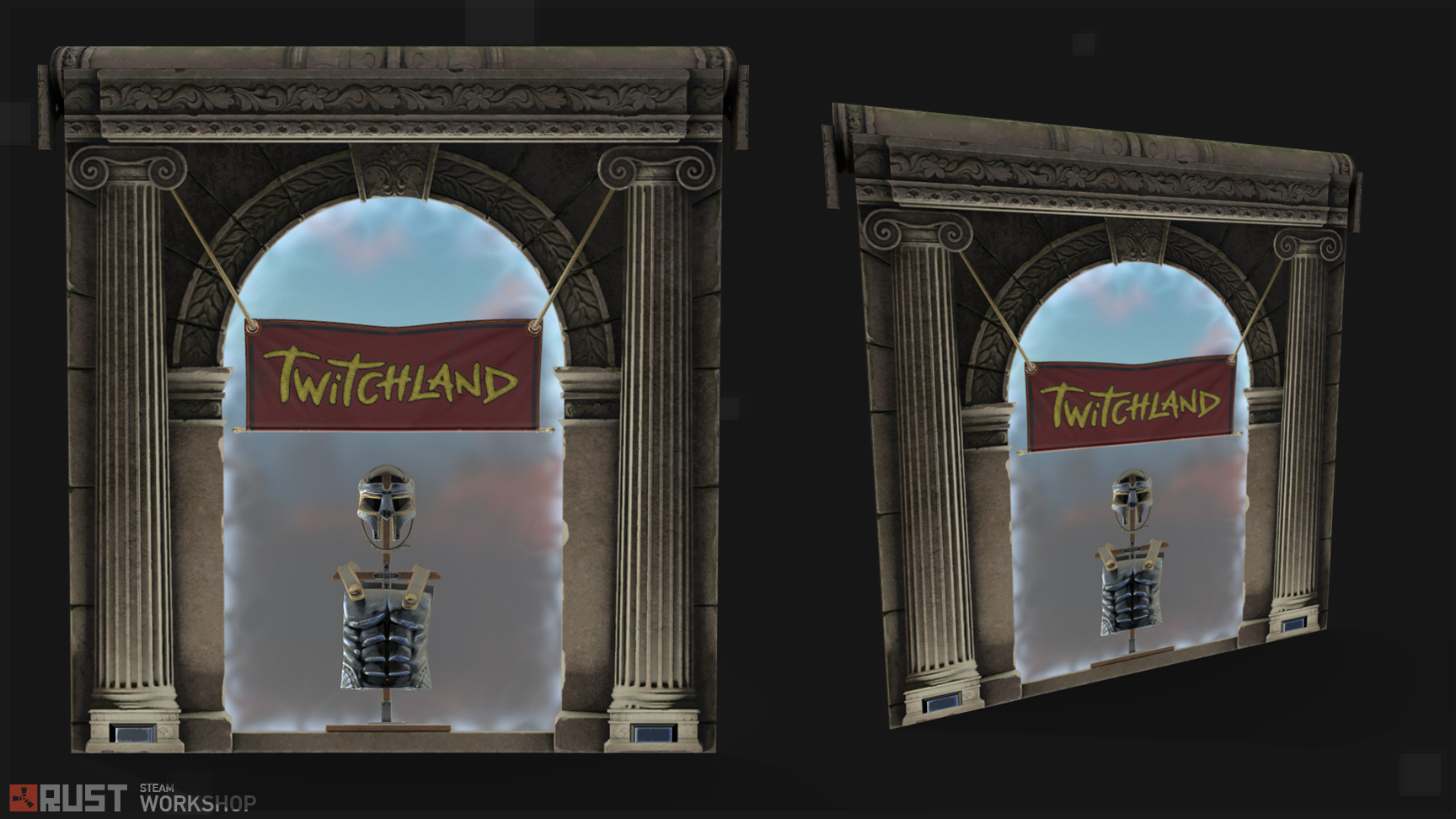 TwitchLand Garage Door