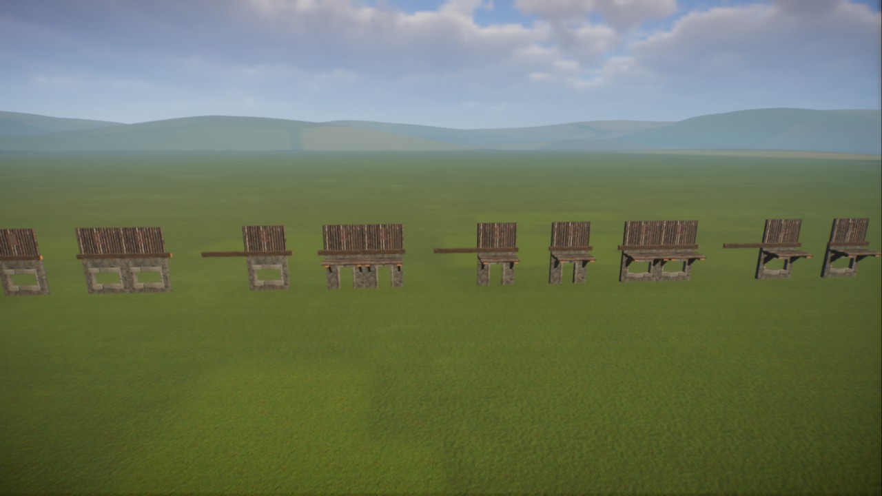 taiga log cabbin wall segments