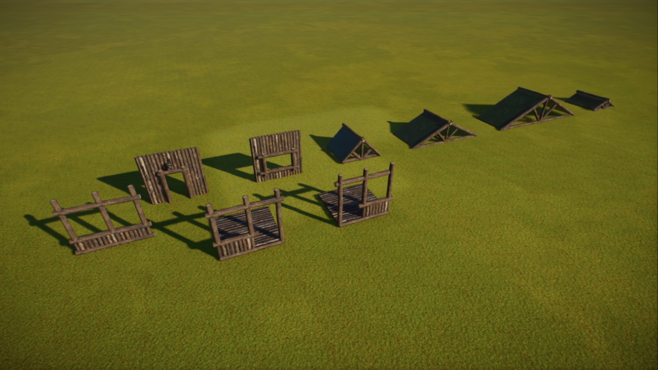 log cabin wall pieces (version 2)