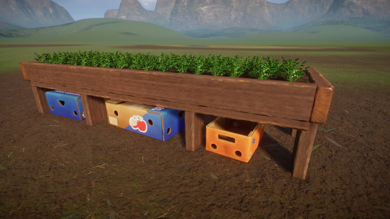 Greenhouse Planter with carrots | by DeLadysigner
