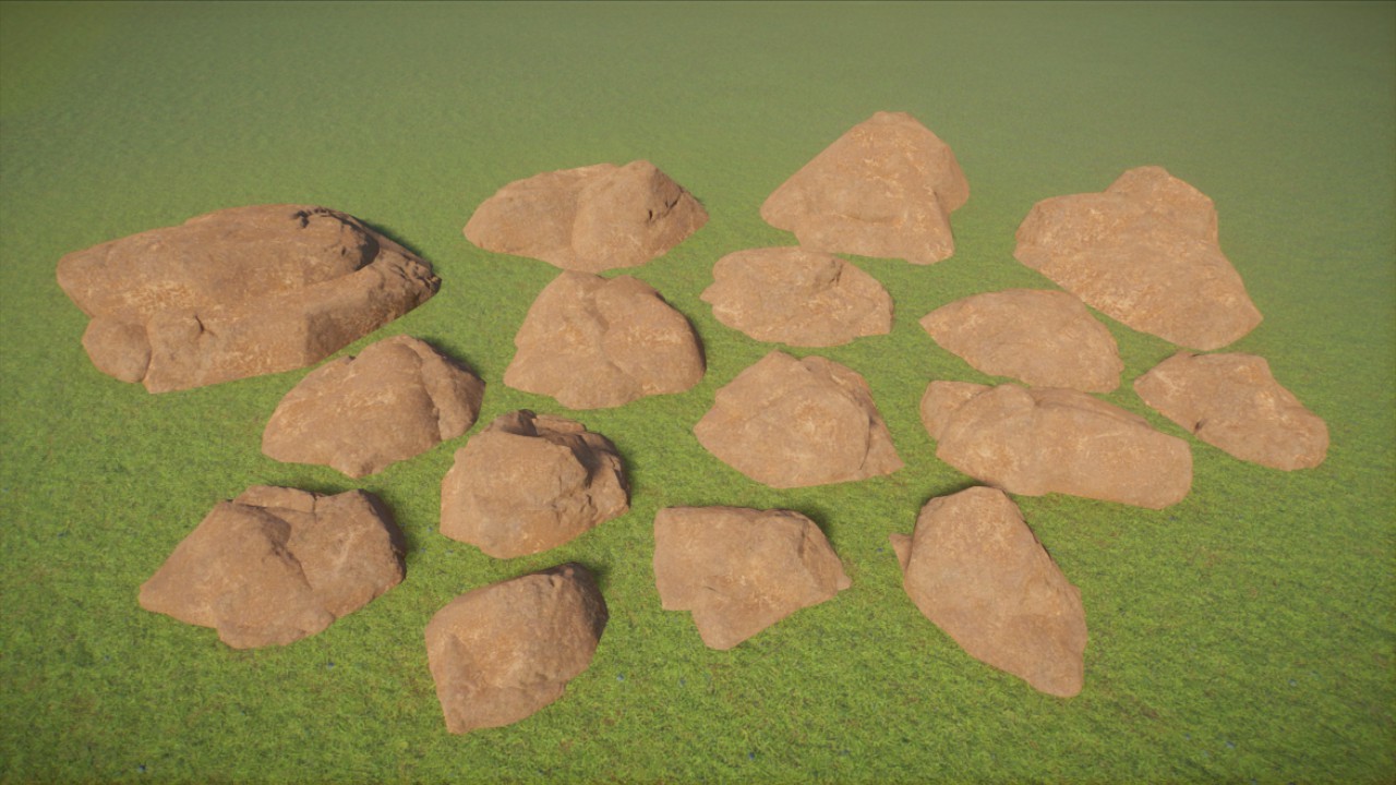 Savannah and Grassland Rock Set